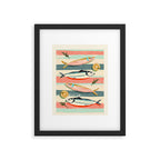 Sardines on Stripes Framed Art Print Gallery Image 5