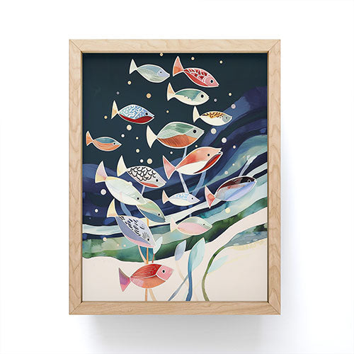 School of Fish Mini Art Print Gallery Image 1