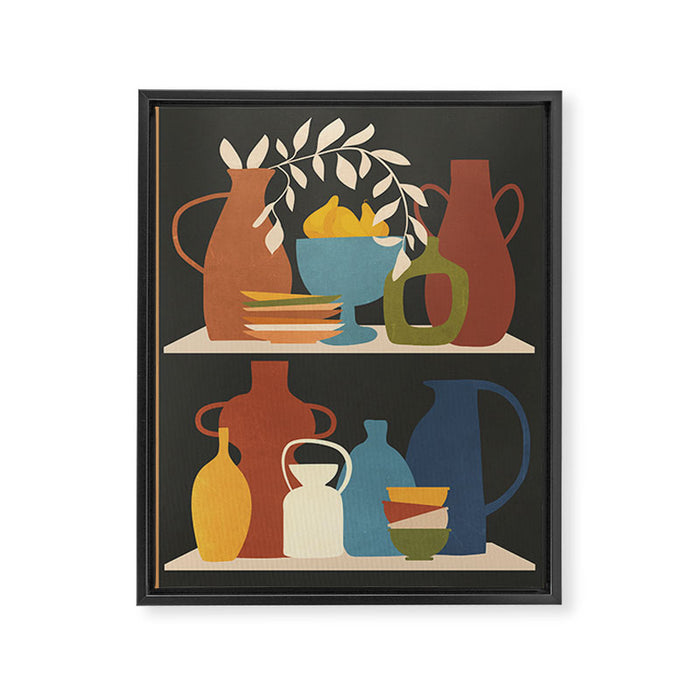 Serenade of Shapes 1 Framed Canvas Print Gallery Image 1