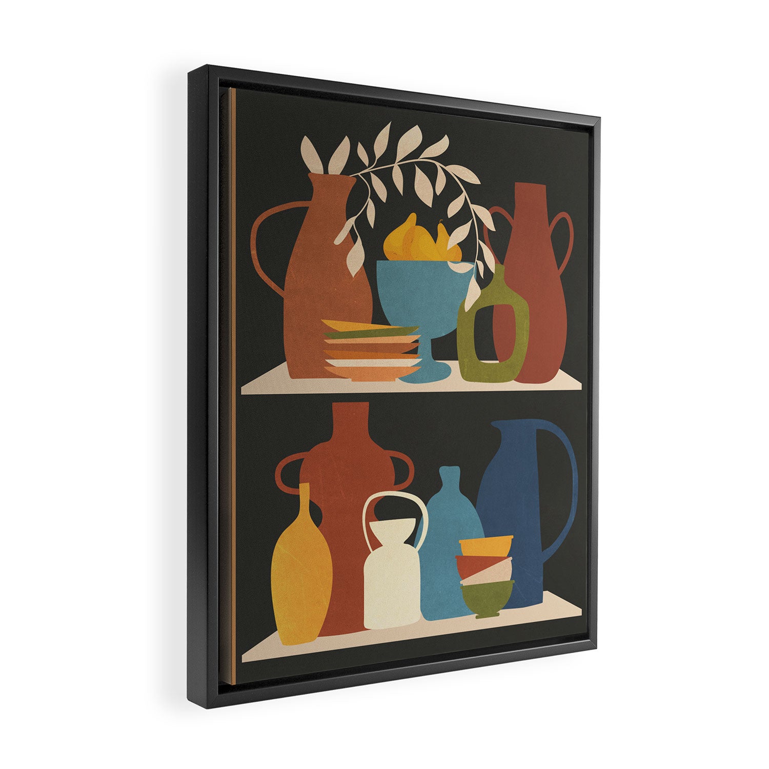 Serenade of Shapes 1 Framed Canvas Print Gallery Image 2