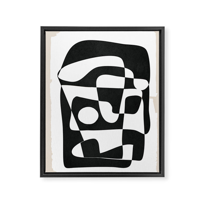 Shape Form I Framed Canvas Print Gallery Image 1