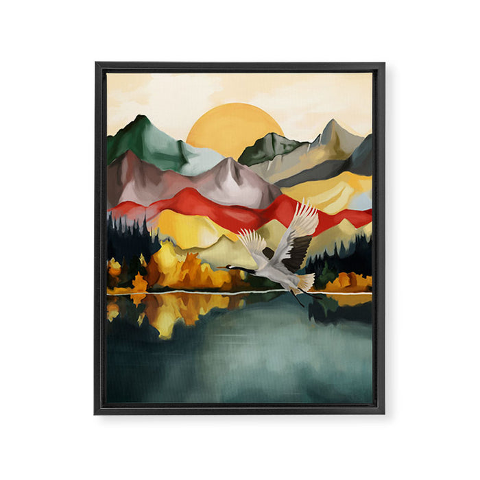 Silent Flight  Framed Canvas Print Gallery Image 1