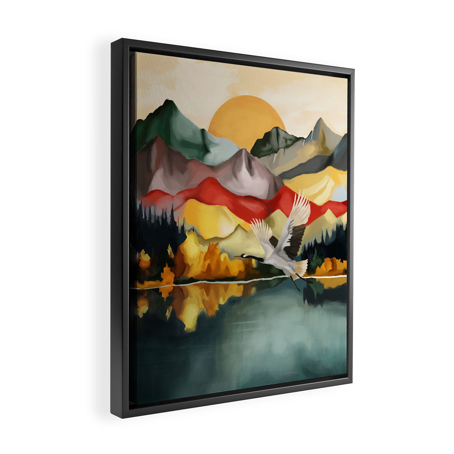 Silent Flight  Framed Canvas Print Gallery Image 2