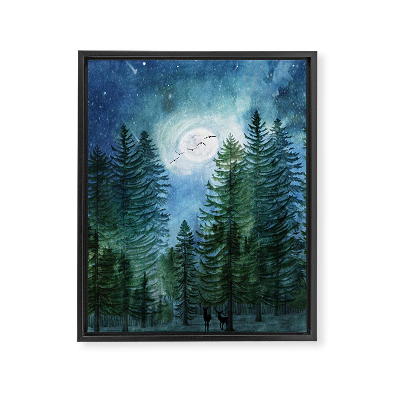 Silent Forest Framed Canvas Print Gallery Image 6