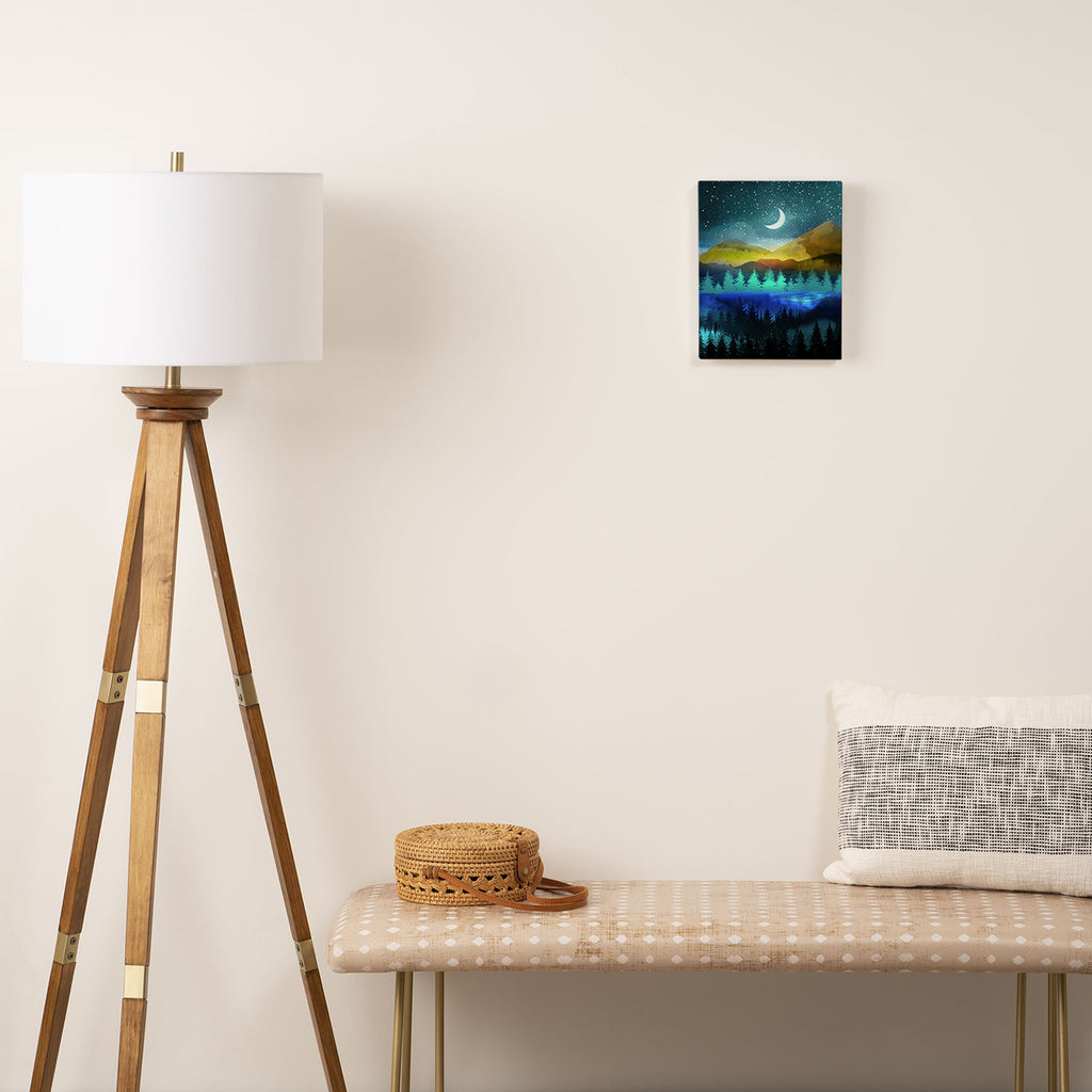 Silent Forest Night Canvas Print Gallery Image 2