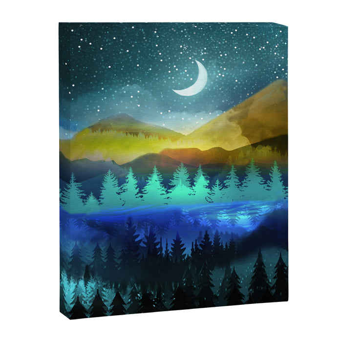 Silent Forest Night Canvas Print Gallery Image 1