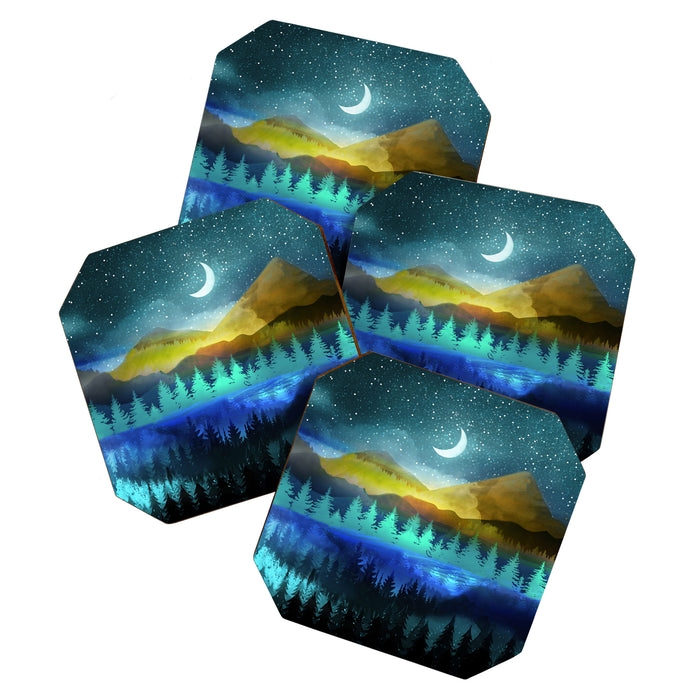 Silent Forest Night Coaster Gallery Image 1
