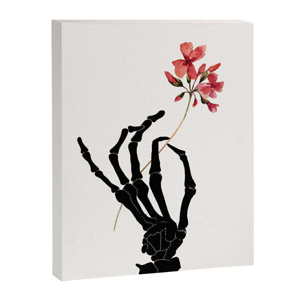 Skeleton Hand with Flower Canvas Print Gallery Image 6