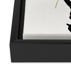 Skeleton Hand with Flower Framed Canvas Print Gallery Image 3