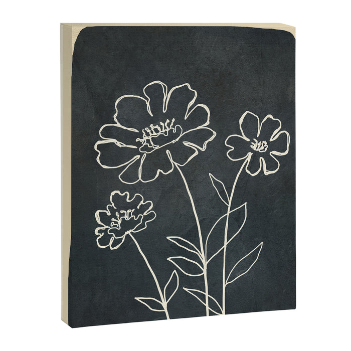 Sketch Line Flowers 4 Canvas Print Gallery Image 1