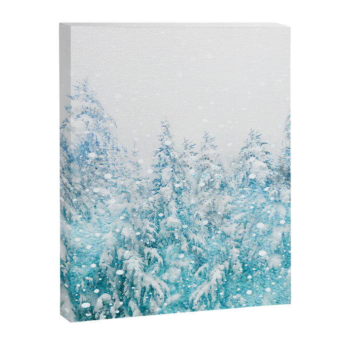 Snowy Pines Canvas Print Gallery Image 1