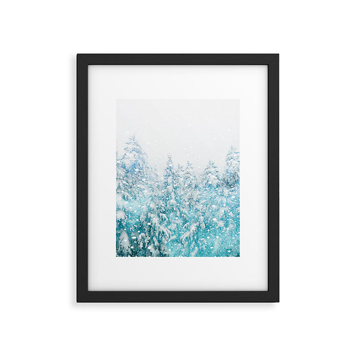 Snowy Pines Framed Art Print Gallery Image 1