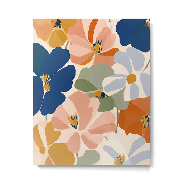 Soft Abstract Floral Garden I Metal Print Gallery Image 1
