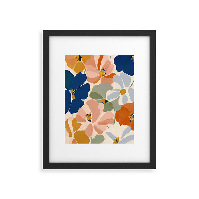 Soft Abstract Floral Garden I Framed Art Print Gallery Image 1