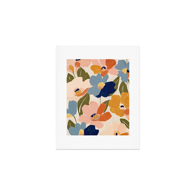 Soft Abstract Floral Garden II Art Print Gallery Image 1