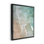 Soft Coastal Beach Scene Framed Canvas Print Gallery Image 2