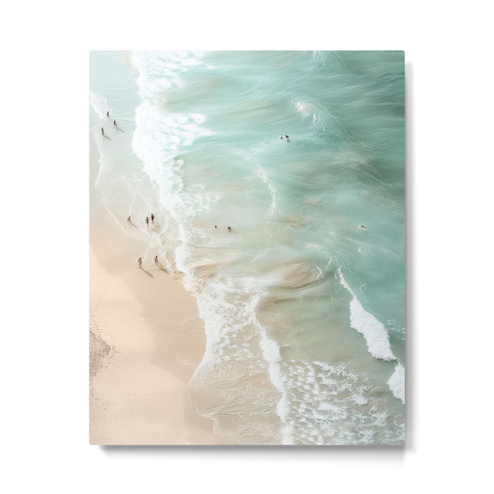 Soft Coastal Beach Scene Metal Print Gallery Image 1