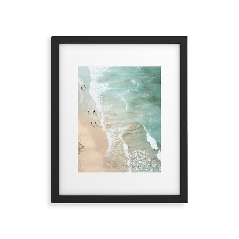 Soft Coastal Beach Scene Framed Art Print Gallery Image 5