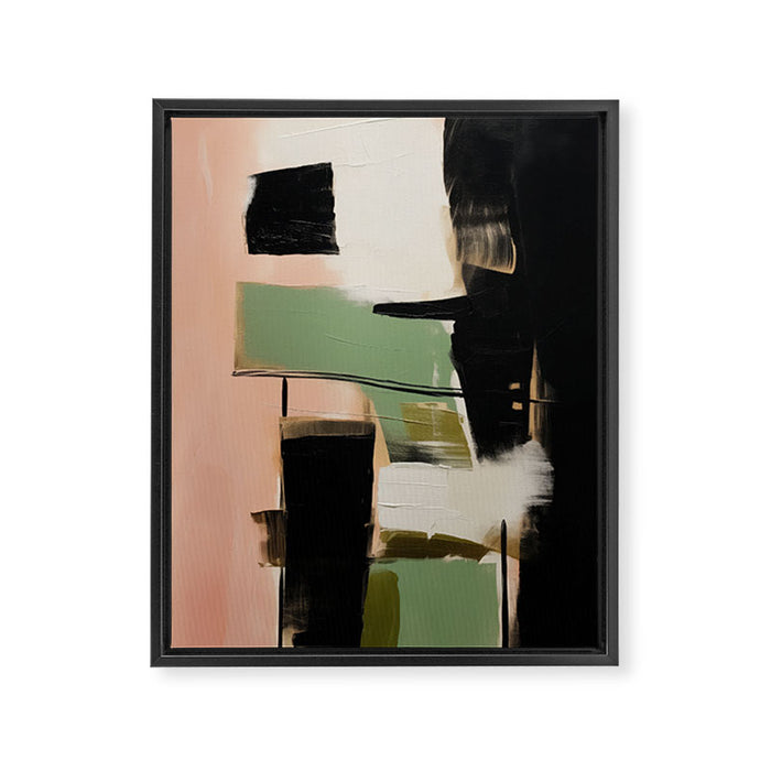 Soft Edge Abstraction 2 Framed Canvas Print Gallery Image 1