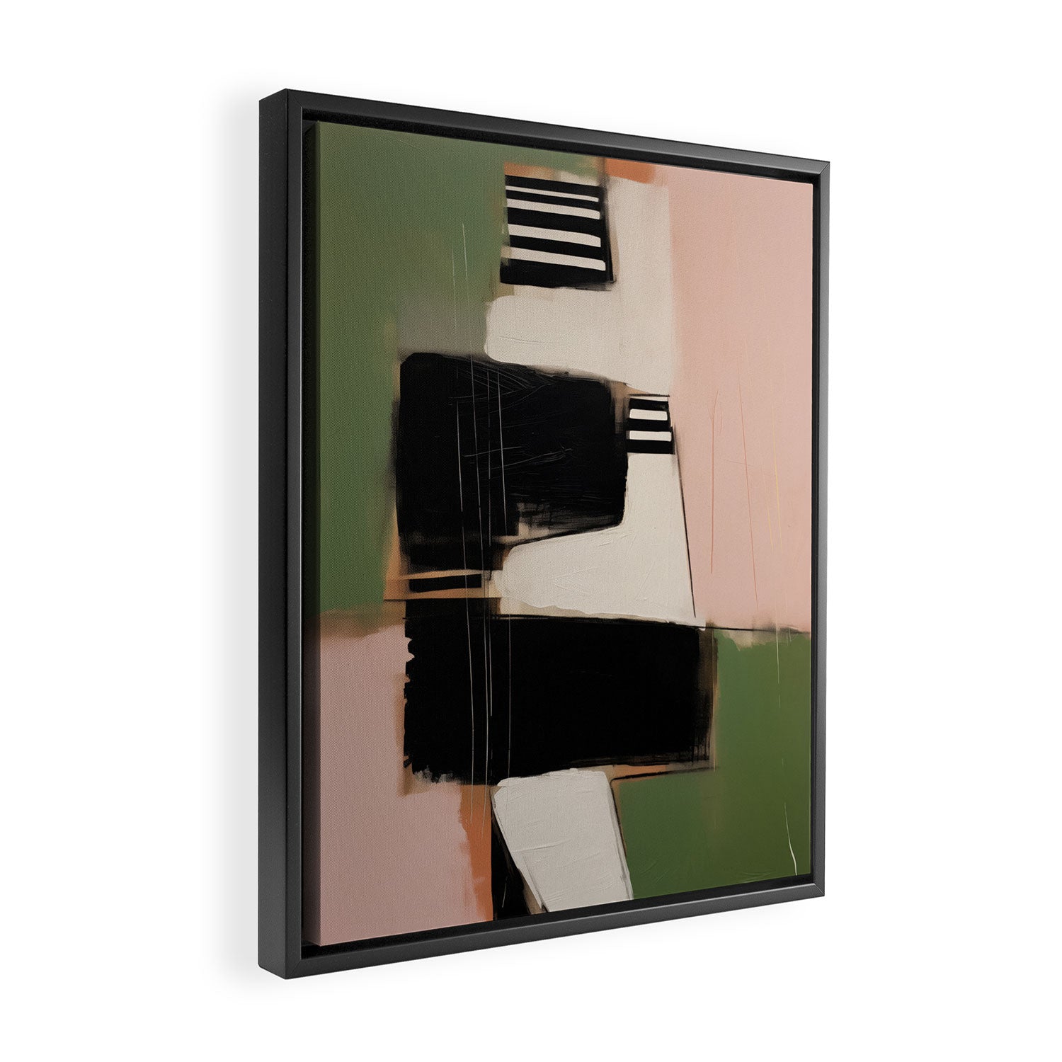 Soft Edge Abstraction 3 Framed Canvas Print Gallery Image 2