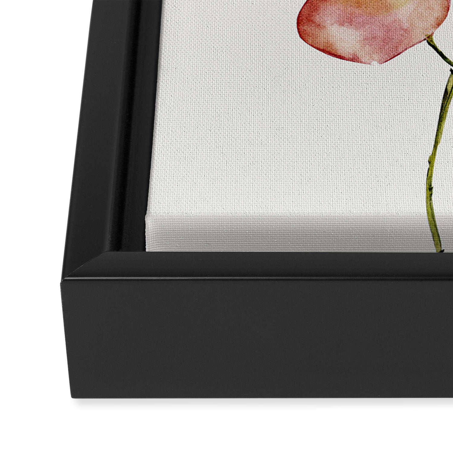 Soft Flowers Framed Canvas Print Gallery Image 3
