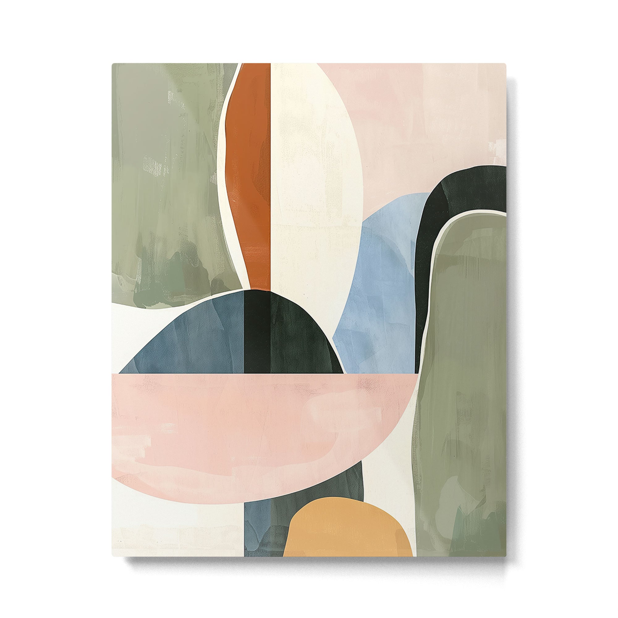Soft Modern Abstract Shapes I Metal Print Gallery Image 4