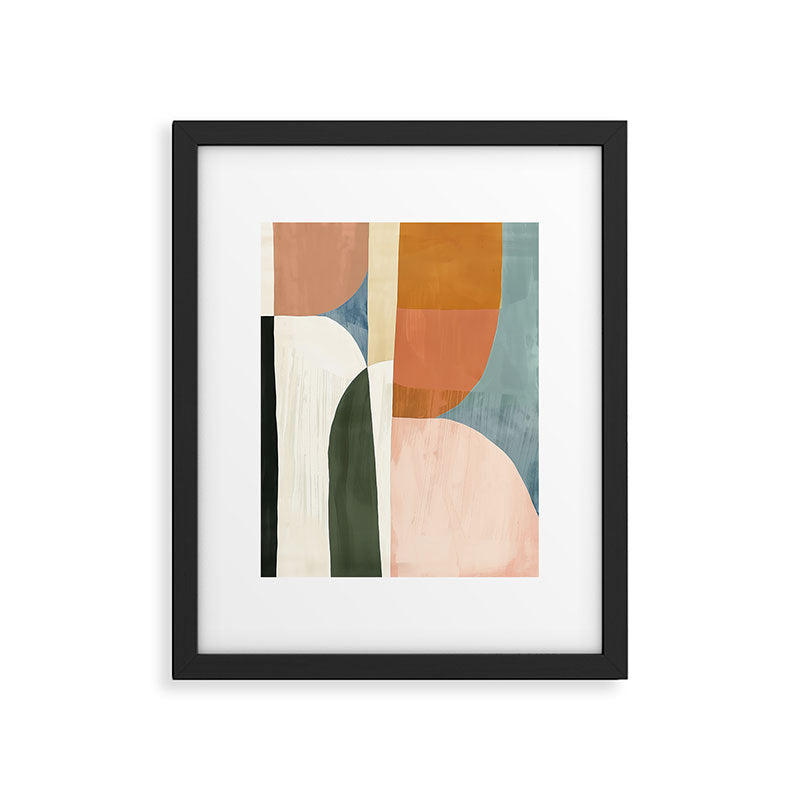 Soft Modern Abstract Shapes III Framed Art Print Gallery Image 5