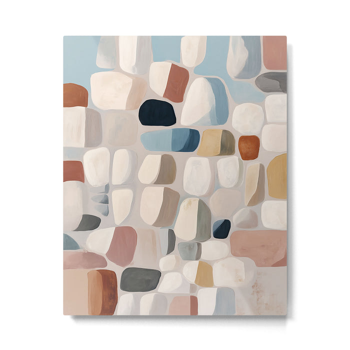 Soft Organic Stone Forms Metal Print Gallery Image 1