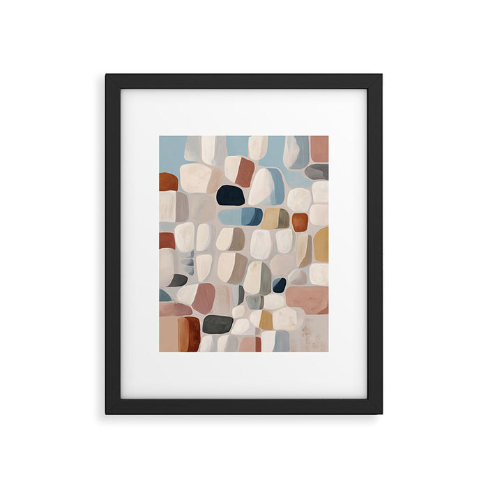 Soft Organic Stone Forms Framed Art Print Gallery Image 1