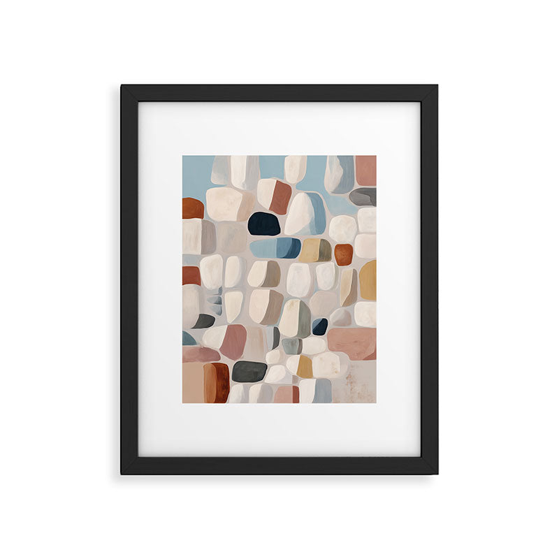 Soft Organic Stone Forms Framed Art Print Gallery Image 5
