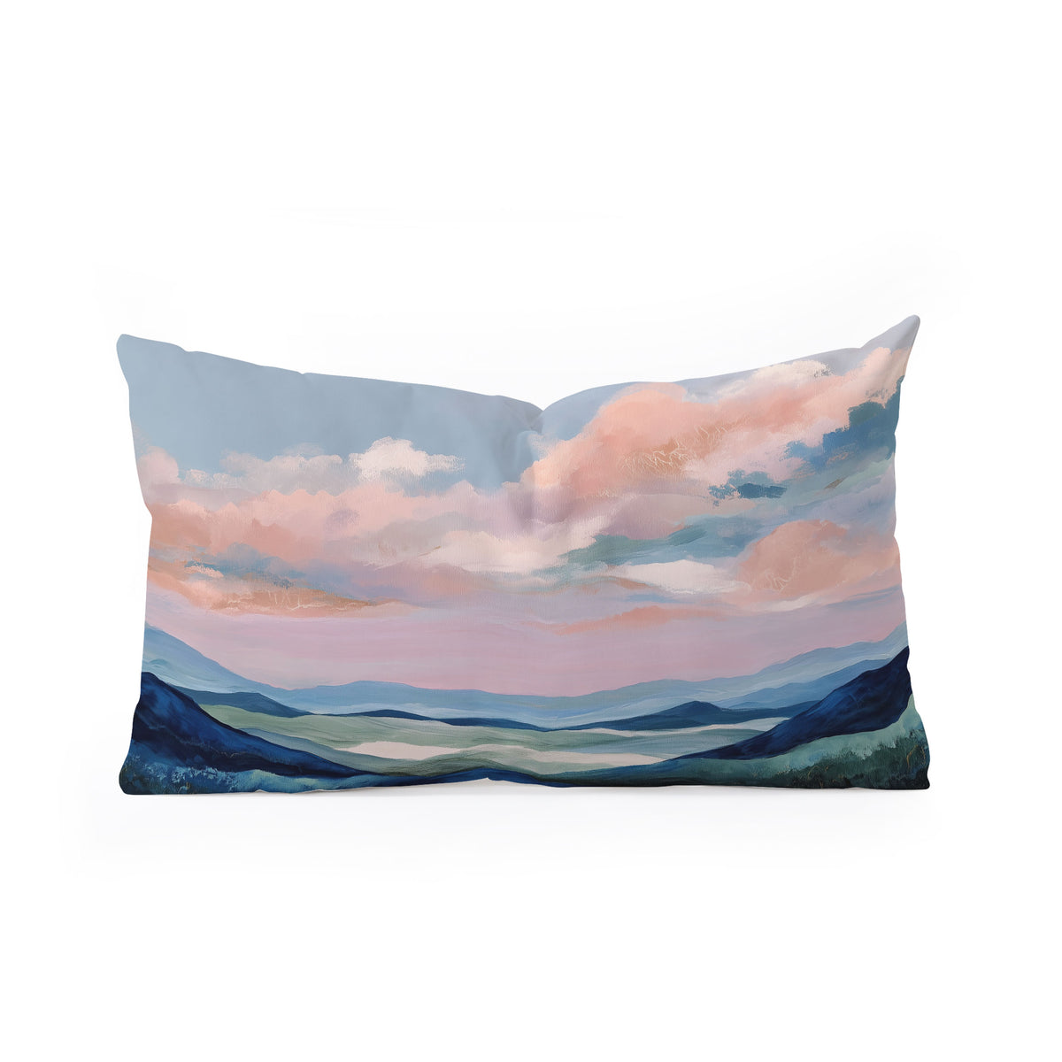 Soft Sky Horizon Rectangular Pillow Gallery Image 2