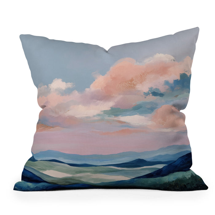 Soft Sky Horizon Throw Pillow Gallery Image 1