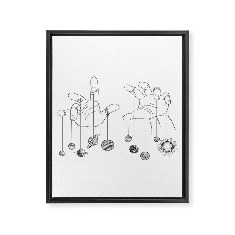 Solar System II Framed Canvas Print Gallery Image 8