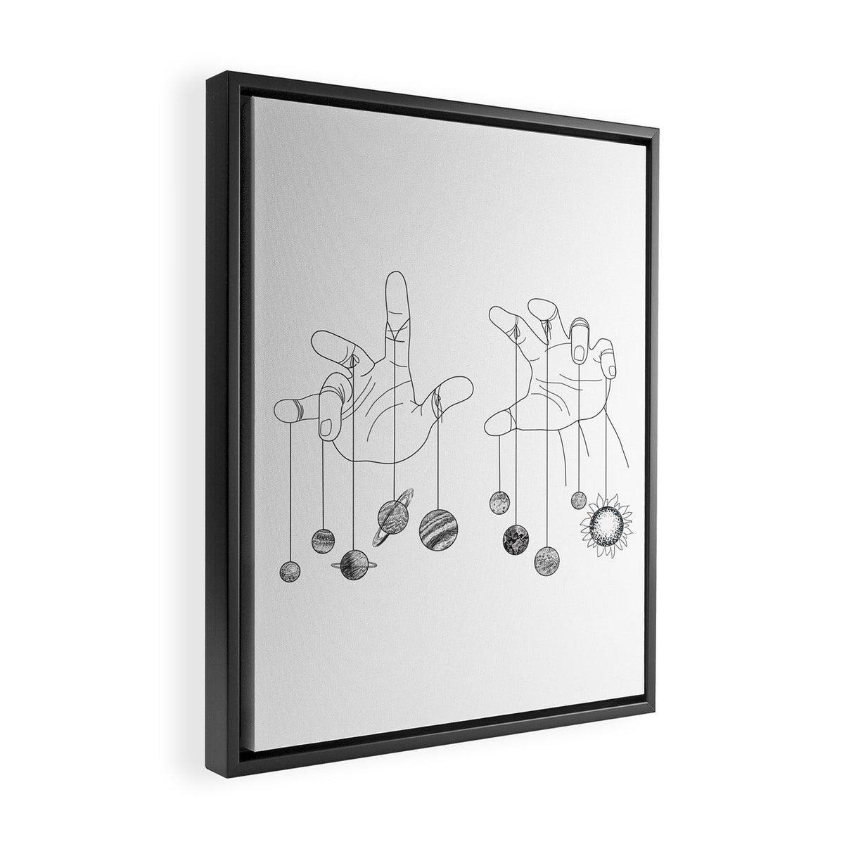Solar System II Framed Canvas Print Gallery Image 2