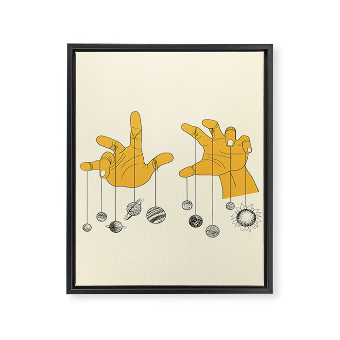 Solar System Framed Canvas Print Gallery Image 1