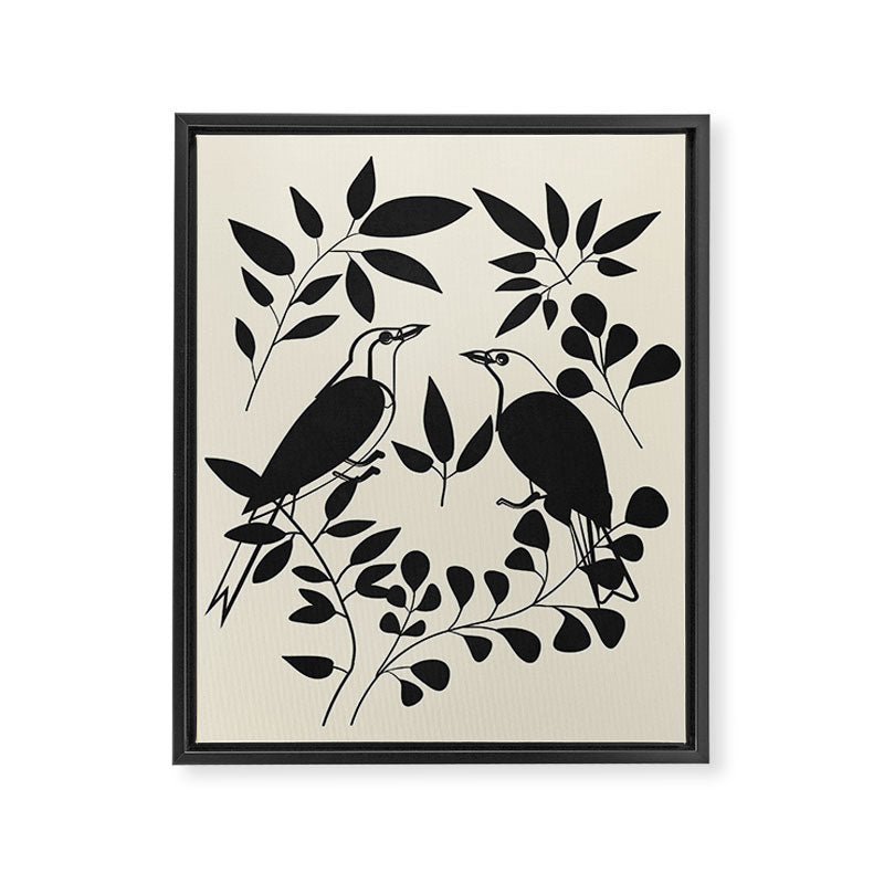 Song in the branches 2 Framed Canvas Print Gallery Image 6