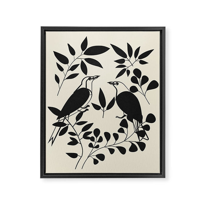 Song in the branches 2 Framed Canvas Print Gallery Image 1