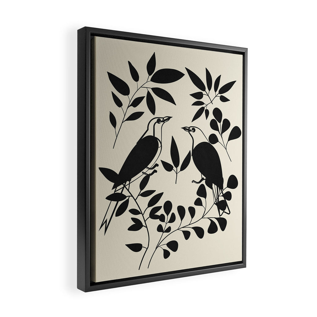 Song in the branches 2 Framed Canvas Print Gallery Image 2
