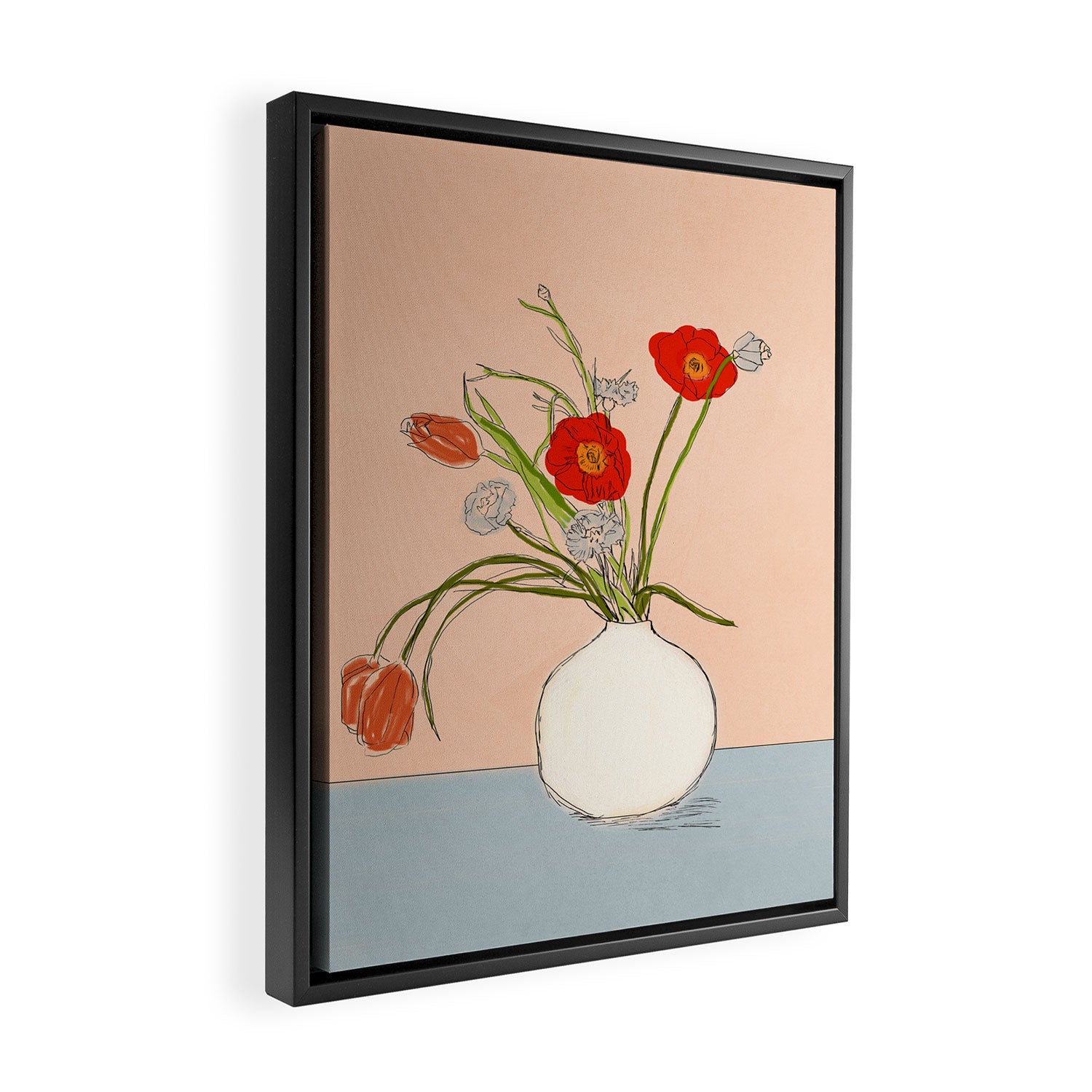 Spring Bouquet Uplifting Framed Canvas Print Gallery Image 2