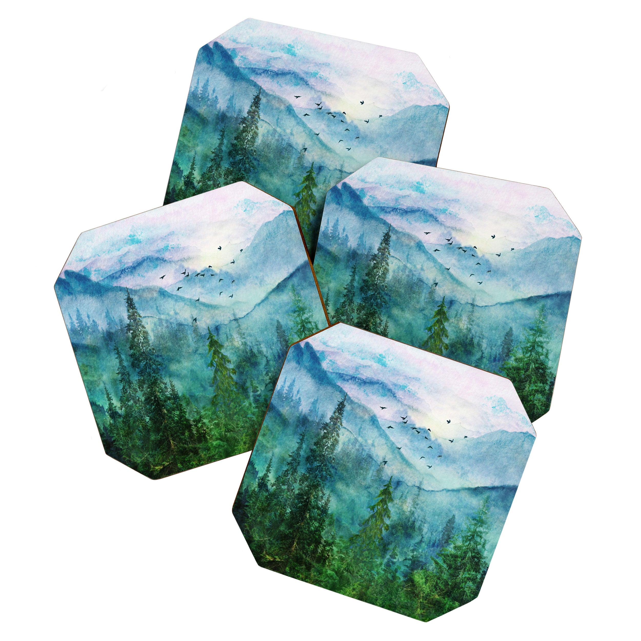 Spring Mountainscape Coaster Gallery Image 1