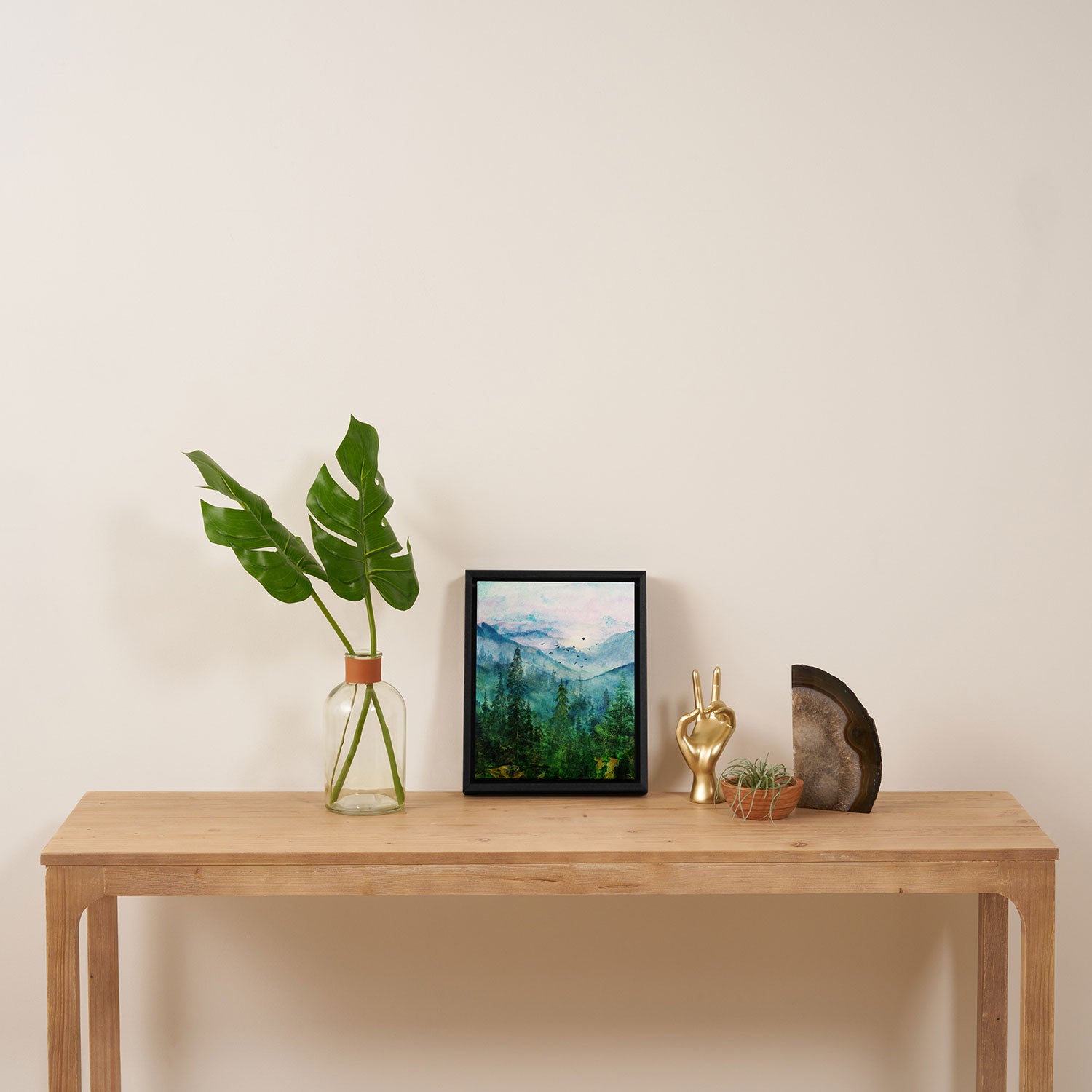Spring Mountainscape Framed Canvas Print Gallery Image 4
