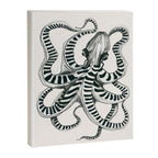 Striped Octopus Ink Drawing Canvas Print Gallery Image 6