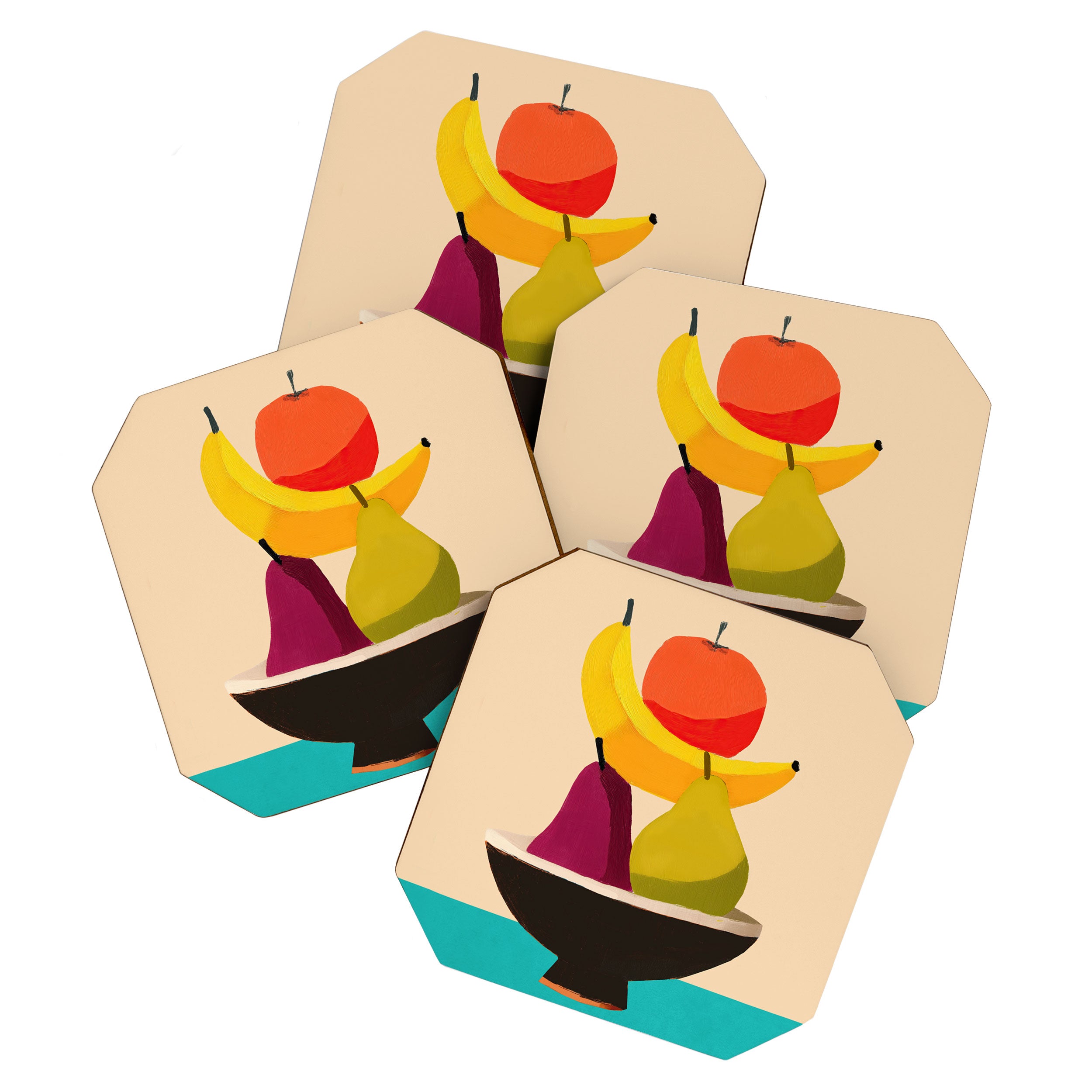 Summer Fruit Bowl Coaster Gallery Image 1