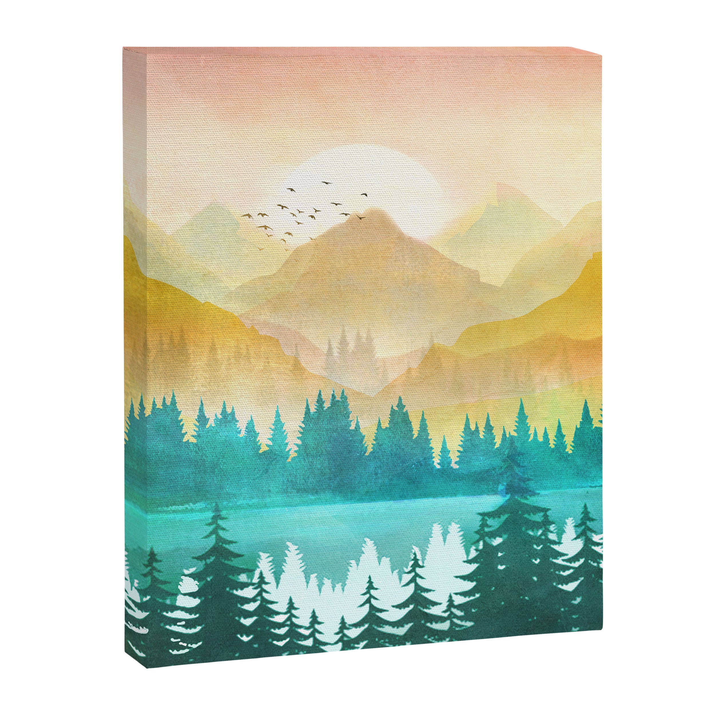 Summer Mountain Sunrise Canvas Print Gallery Image 8