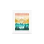 Summer Mountain Sunrise Art Print Gallery Image 1