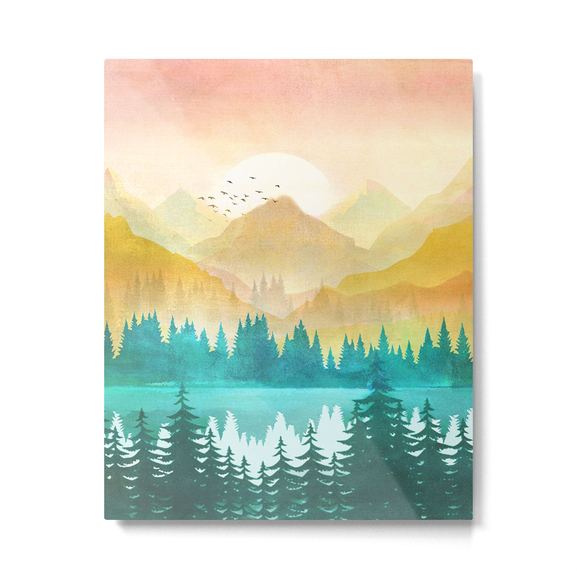Summer Mountain Sunrise Metal Print Gallery Image 6