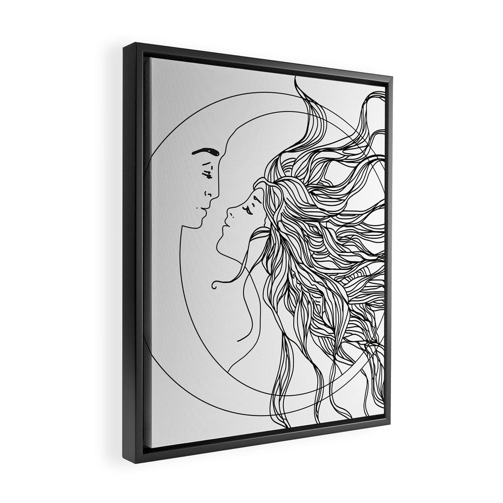 Sun and Moon II Framed Canvas Print Gallery Image 2