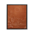 Sun over the Desert 3 Framed Canvas Print Gallery Image 6