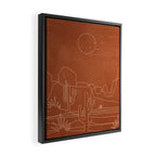 Sun over the Desert 3 Framed Canvas Print Gallery Image 2
