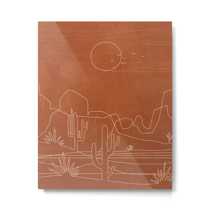 Sun over the Desert 3 Metal Print Gallery Image 1